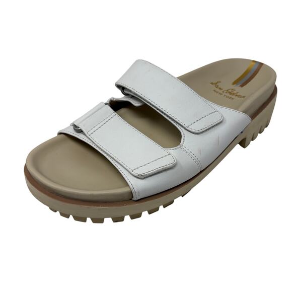 Sam Edelman Eliana Lug Sole Clog Sandal Open Toe EUC White SINGLE LEFT SHOE- 8.5 - Picture 1 of 9